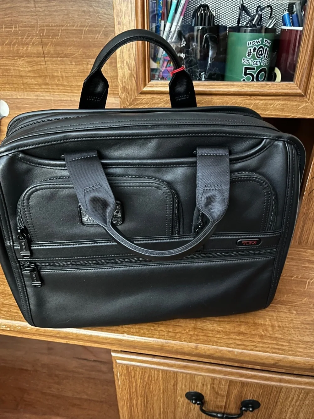 TUMI Large Black briefcase
